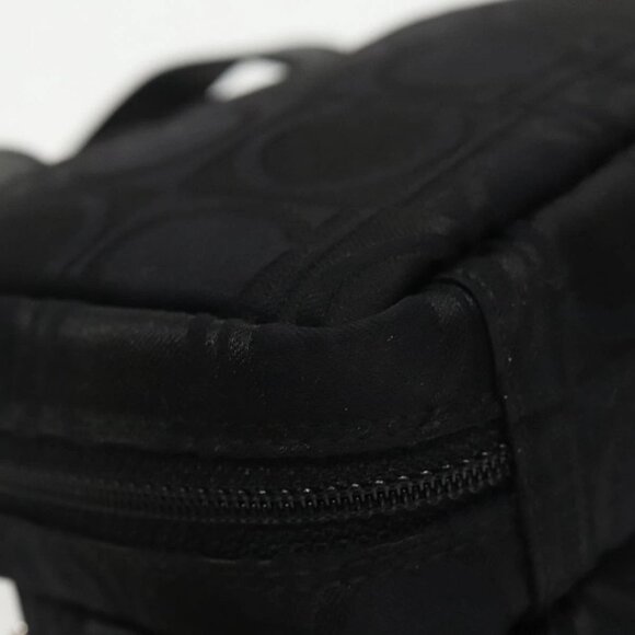 Salvatore Ferragamo Hand Bag Nylon Silver Black Auth am7194 - Picture 5 of 16